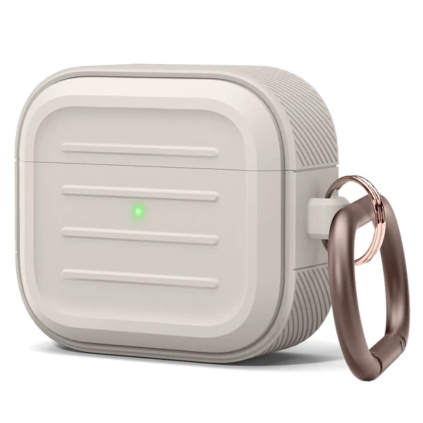 Силиконовый чехол с карабином elago Armor Case Stone для AirPods 3