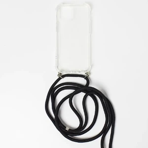 Прозорий чохол на шнурку iLoungeMax Crossbody Case Soft TPU Clear для iPhone 12 mini - Фото 2