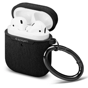 Тканевый чехол с карабином Spigen Urban Fit Black для AirPods 2 | 1 - Фото 3