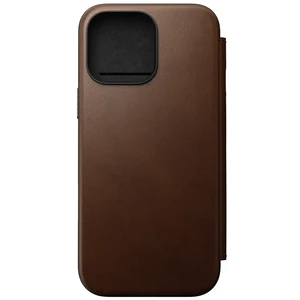 Темно-коричневий шкіряний чохол-фоліо Nomad Modern Leather Folio MagSafe iPhone 16 Pro