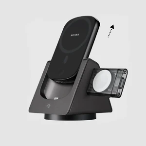 Док-станція 3 в 1 для iPhone/AirPods/Apple Watch з повербанком MagSafe 4000mAh | Pitaka MagEZ Slider 2 - Фото 4