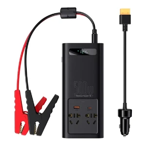 Автомобільний інвертор Baseus Super Si 12V to 220V Power Inverter 500W із чистою синусоїдою
