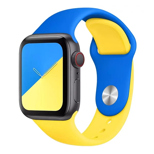 Ремінець iLoungeMax Ukrainian Flag Silicone Strap для Apple Watch 41mm | 40mm | 38mm