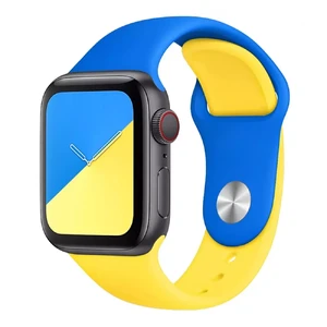 Ремінець iLoungeMax Ukrainian Flag Silicone Strap для Apple Watch 45mm | 44mm | 42mm