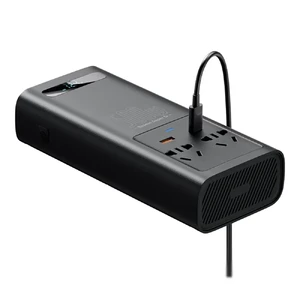 Автомобильный инвертор Baseus Super Si 12V to 220V Power Inverter 500W с чистой синусоидой - Фото 5