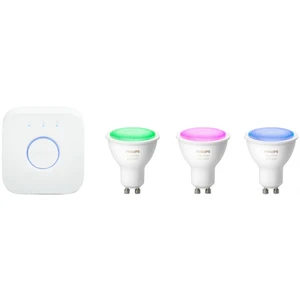 Умные светодиодные лампочки Philips Hue Gu10 White And Color Ambiance Apple HomeKit (3 шт+хаб) - Фото 2