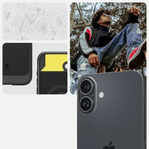 Чорний чохол MagSafe Spigen Rugged Armor для iPhone 16 Plus - Фото 13