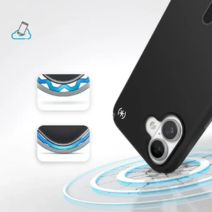 Чорний чохол Speck Presidio2 Pro ClickLock MagSafe для iPhone 16 - Фото 3