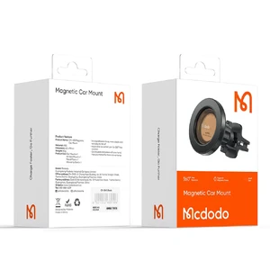 Магнітний автотримач MagSafe для iPhone/телефона на решітку | Mcdodo Suspension Car Holder Black - Фото 9