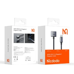 Зарядний кабель Mcdodo Flash Magnetic Cable USB-C to Magsafe 3 with LED 140W (2m) - Фото 9