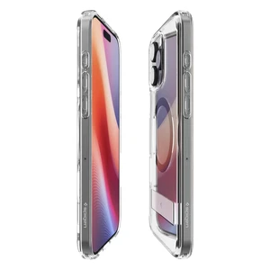 Прозрачный серый чехол Spigen Ultra Hybrid S Mag для iPhone 16 Pro - Фото 2