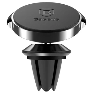 Магнитный автодержатель для iPhone/телефона на решетку | Baseus Small Ears Black - Фото 2