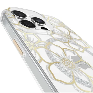 Прозрачный чехол с серебряно-золотыми элементами Case-Mate Floral Gems Mag для iPhone 16 Pro Max - Фото 8
