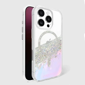 Прозрачный чехол с серебром Case-Mate Karat MagSafe для iPhone 16 Pro - Фото 12