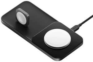 Беспроводная зарядка Nomad Base One Max MagSafe Charger Carbide для iPhone | Apple Watch - Фото 10