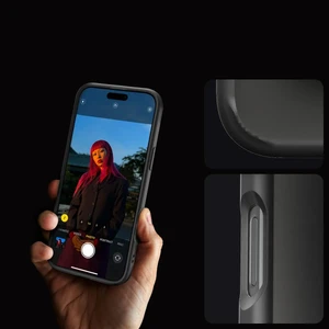 Прозрачный черный чехол Spigen Crystal Hybrid для iPhone 16 Pro Max - Фото 6