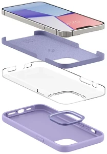Силіконовий чохол-накладка Spigen Silicone Fit Iris Purple для iPhone 13 Pro Max - Фото 7