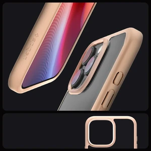Прозрачный розовый чехол Spigen Ultra Hybrid для iPhone 16 Pro Max - Фото 4