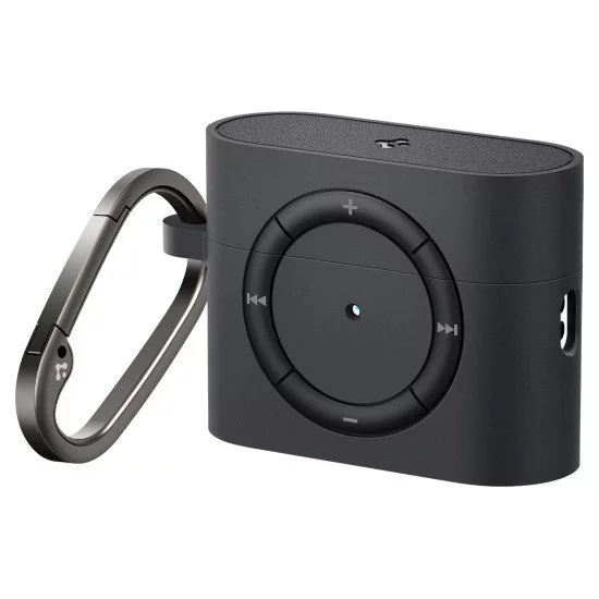 Протиударний чохол із карабіном Spigen Rugged Armor Matte Case Black для AirPods Pro 2