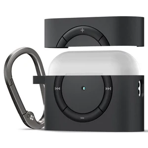 Протиударний чохол із карабіном Spigen Rugged Armor Matte Case Black для AirPods Pro 2 - Фото 5