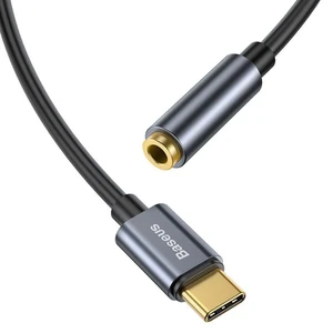 Перехідник до навушників Type-C to AUX 3.5mm Jack з підсилювачем ЦАП для iPhone / Android | Baseus L54 - Фото 5