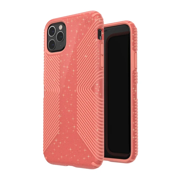 Чехол Speck Presidio Grip + Glitter Lilypink Glitter | Papaya Pink для iPhone 11 Pro в Полтаве
