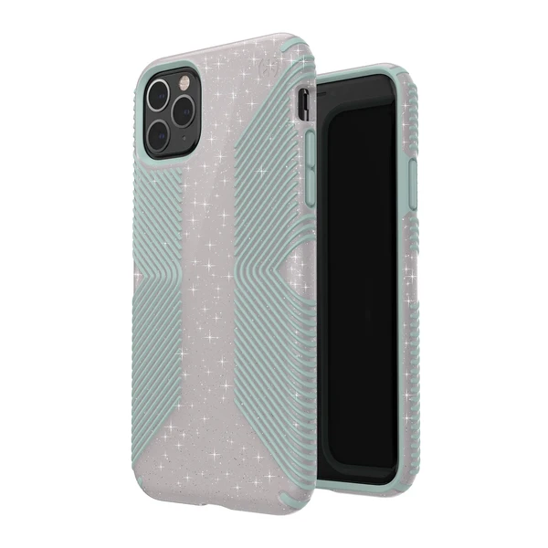 Чохол Speck Presidio Grip + Glitter Whitestone Grey Glitter | Blue для iPhone 11 Pro
