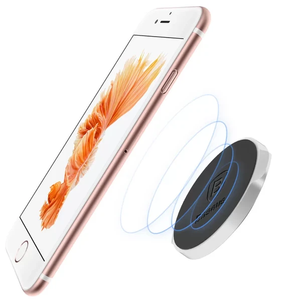 Универсальный магнитный держатель для iPhone/телефона | Baseus Small Ears Flat Black