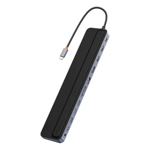 Хаб-подставка 12в1 Baseus Elitejoy Gen2 USB-C с разъемами 2 HDMI 4K, DP4K, RJ45, USB-C, USB-A, кардридером SD/TF, Audio Jack, 100W PD для iPad | MacBook Pro/Air | Windows - Фото 2