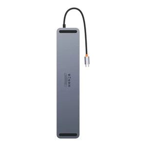 Хаб-подставка 12в1 Baseus Elitejoy Gen2 USB-C с разъемами 2 HDMI 4K, DP4K, RJ45, USB-C, USB-A, кардридером SD/TF, Audio Jack, 100W PD для iPad | MacBook Pro/Air | Windows - Фото 3
