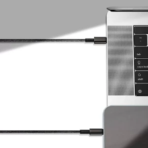 Зарядний кабель Baseus Tungsten Gold USB Type-C to Lightning PD 20W Black (1m) - Фото 5