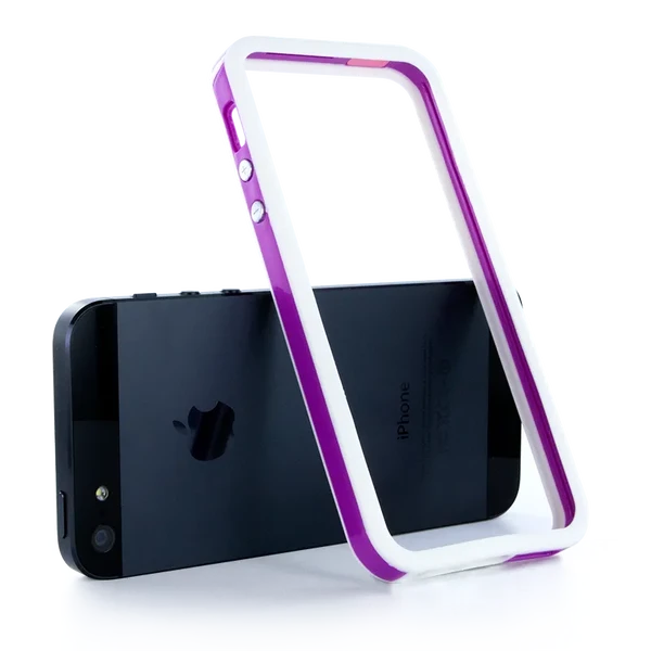 Двоколірний біло-фіолетовий бампер iLoungeMax для iPhone 5 | 5S | SE в Чернівцях