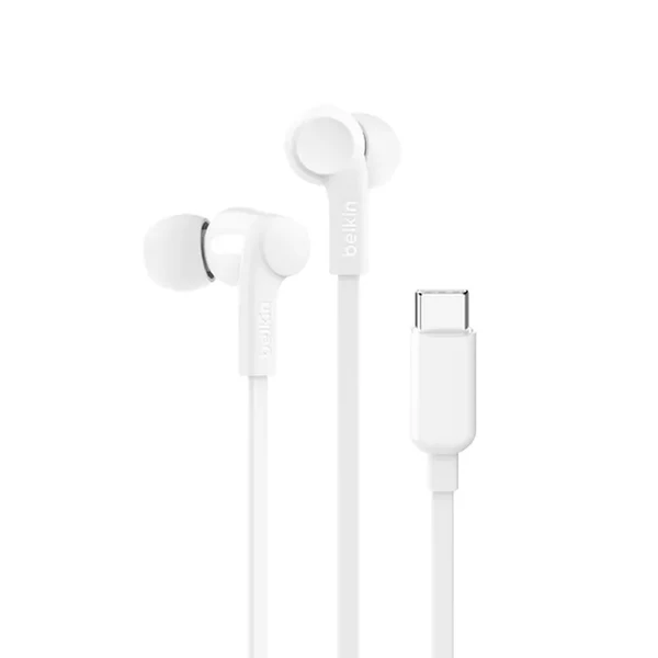 Дротові навушники Belkin SoundForm Wired Earbuds White з роз'ємом USB-C у Броварах