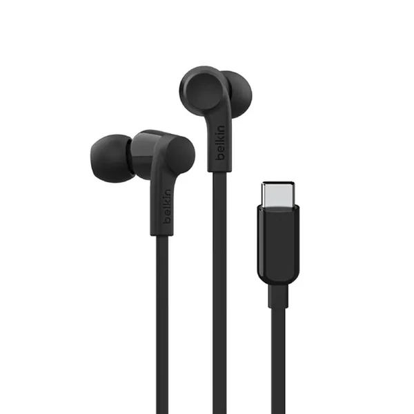 Дротові навушники Belkin SoundForm Wired Earbuds Black з роз'ємом USB-C у Броварах