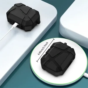Чехол с карабином iLoungeMax Ultra Hybrid Case Black для AirPods Pro 3 - Фото 3