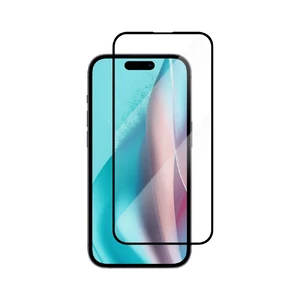 Захисне загартоване скло oneLounge NEW 3D Full Cover Black для iPhone 16 Plus | 15 Plus