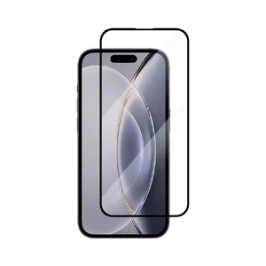 Захисне загартоване скло oneLounge NEW 3D Full Cover Black для iPhone 15 Pro Max  - Фото 1