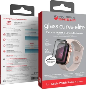 Защитное стекло InvisibleShield Glass Curve Elite Black для Apple Watch 44mm SE 2 | SE | 6 | 5 | 4 - Фото 3