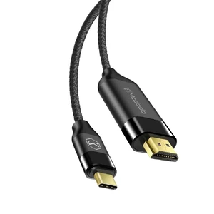 Нейлоновый кабель Mcdodo Plug & Play Type-C to HDMI Cable Real 4K High Resolution (2m) - Фото 6