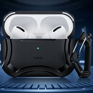 Противоударный чехол с карабином ESR Cyber Armor Tough HaloLock Black для AirPods Pro 2 - Фото 8
