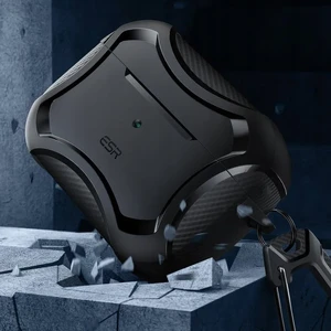 Противоударный чехол с карабином ESR Cyber Armor Tough HaloLock Black для AirPods Pro 2 - Фото 9
