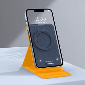 Магнітна підставка Nillkin SnapBase MagSafe Leather Orange для iPhone 15 | 14 | 13 | 12 - Фото 6