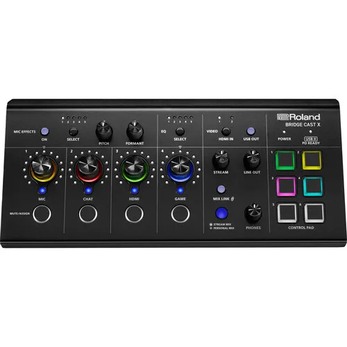 USB інтерфейс/мікшер Roland BRIDGE CAST X з функцією відеозахоплення