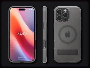 Полупрозрачный серый чехол Spigen Ultra Hybrid S Mag для iPhone 16 Pro Max - Фото 6