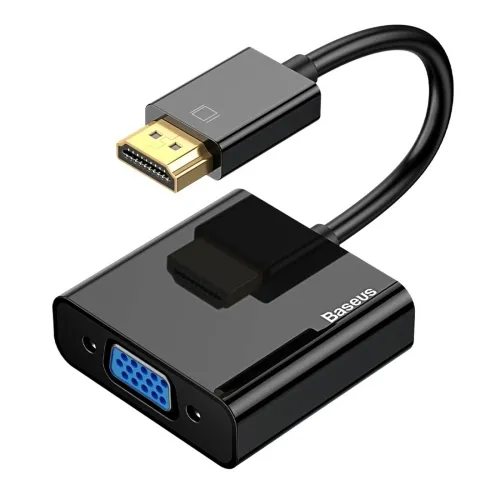 Адаптер Baseus Converter HD4K to VGA+Micro+DC3.5 Black