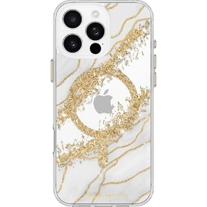 Мраморный чехол с золотыми элементами Case-Mate Karat MagSafe для iPhone 16 Pro Max - Фото 2