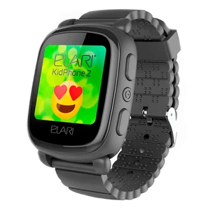 Дитячий смарт-годинник Elari KidPhone 2 Black з GPS-трекером