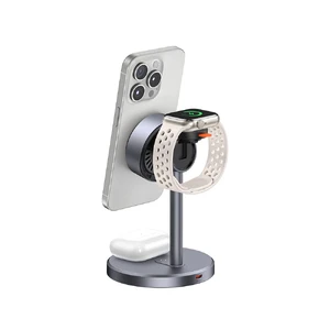 Док-станція Mcdodo MagQ Qi2 3-in-1 Charging Stand MagSafe 15W для iPhone | AirPods | Apple Watch - Фото 4