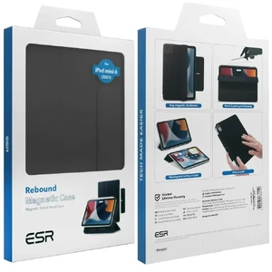 Магнітний чохол-книжка ESR Rebound Magnetic with Clasp Black для iPad mini 6 (2021) - Фото 10