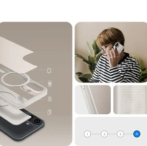 Бежевый чехол Spigen Cyrill Kajuk Mag MagSafe для iPhone 16 - Фото 13